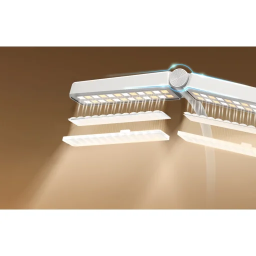 Wingy fliptok lámpa Glocusent USB-C vezeték nélküli 1000mAh (Fehér) - 5