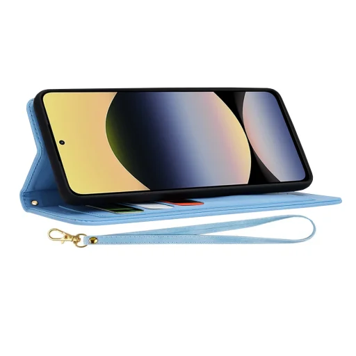  Techsuit - FlipCraft - Xiaomi Redmi Note 14 4G (164,84 x 78,15 x 8,16mm) - Élénk Kék tok - 2