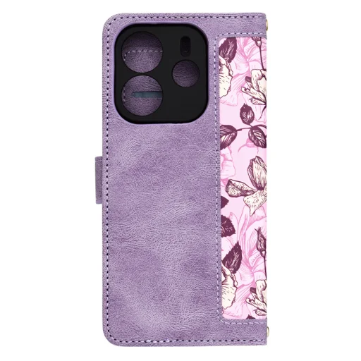  Techsuit - FlipCraft - Xiaomi Redmi Note 14 4G regionális verzió (163.25 x 76.55 x 8.16 mm) - Titokzatos Lila tok regionális verzió - 3