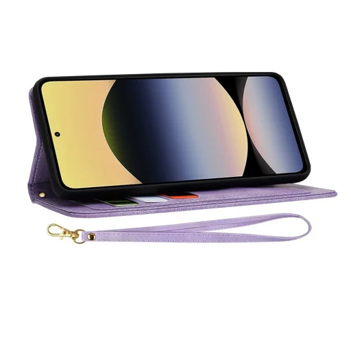  Techsuit - FlipCraft - Xiaomi Redmi Note 14 4G regionális verzió (163.25 x 76.55 x 8.16 mm) - Titokzatos Lila tok regionális verzió - 2