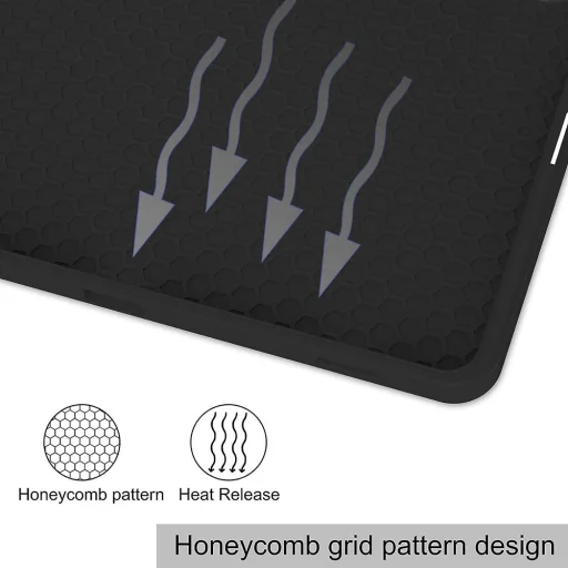  Techsuit - Flex Háromállású Tok (ceruzatartóval) - Xiaomi Pad 7 / 7 Pro - Fekete tok - 4