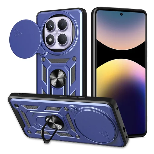  Techsuit - CamShield sorozat - Xiaomi Redmi Note 14 Pro 4G / Poco F7 - Kék tok - 1