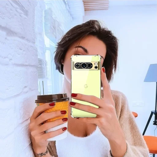  Techsuit - Ütésálló Átlátszó Szilikon - Google Pixel 8 Pro - Átlátszó tok - 6