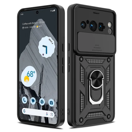  Techsuit - CamShield Sorozat - Google Pixel 8 Pro - Fekete tok - 2