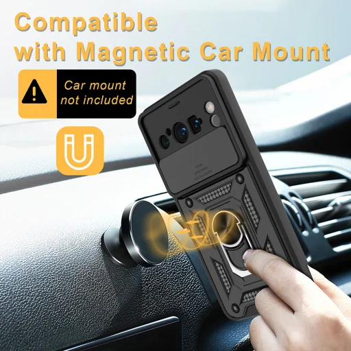  Techsuit - CamShield Sorozat - Google Pixel 8 Pro - Fekete tok - 4