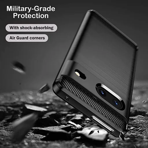  Techsuit - Karbonszilikon - Google Pixel 7 - Fekete tok - 3