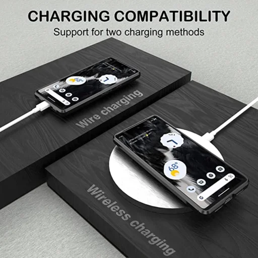  Techsuit - Karbonszilikon - Google Pixel 7 - Fekete tok - 5