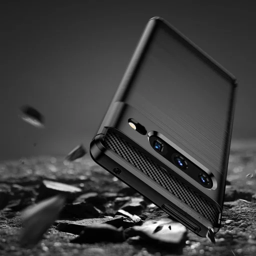 Techsuit - Carbon Szilikon - Google Pixel 7 Pro - Fekete tok - 6