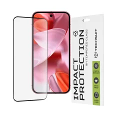  Techsuit - 111D Teljes Fedés / Teljes Ragasztású Üveg - Google Pixel 9 / 9 Pro - Fekete üvegfólia