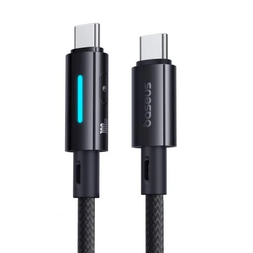Baseus Lit Kábel USB-C - USB-C 1m 100W Kozmikus Fekete - 4