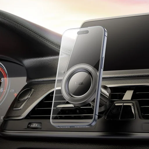 HOCO mágneses autós tartó szellőzőre H56 fekete - 7