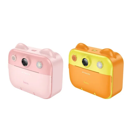 HOCO gyerek kamera nyomtatóval és szelfi funkcióval DV204 sárga - 4