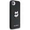  iPhone 16e fekete Original Pouch KARL LAGERFELD Monogram Choupette Head Pin tok thumbnail