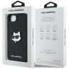 iPhone 16e fekete Original Pouch KARL LAGERFELD Monogram Choupette Head Pin tok thumbnail