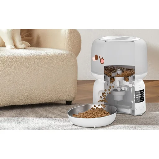 Automata macskaetető gombos verzió Rojeco 3L (fehér) - 3