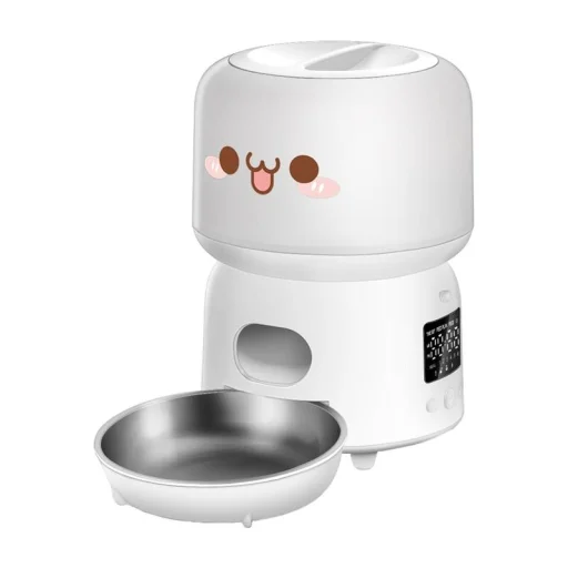 Automata macskaetető gombos verzió Rojeco 3L (fehér) - 1