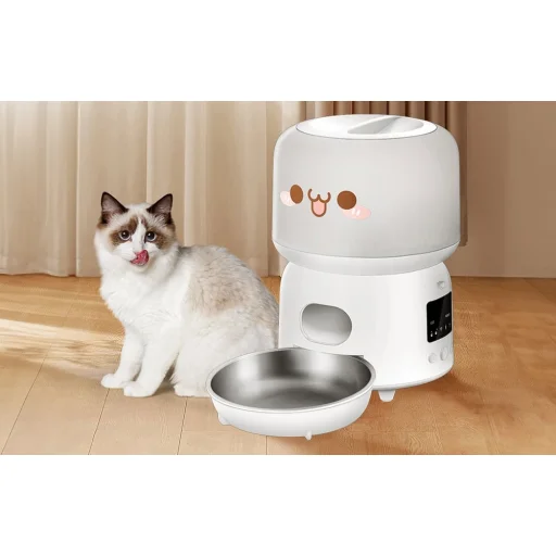 Automatikus Macskaeledel Adagoló WiFi Verzió Rojeco 3L (Fehér) - 7