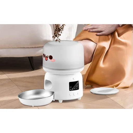 Automatikus Macskaeledel Adagoló WiFi Verzió Rojeco 3L (Fehér) - 5