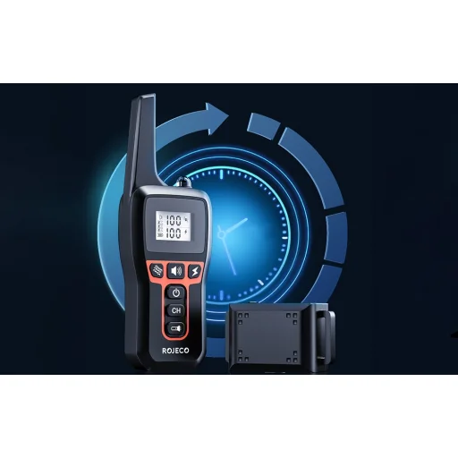 Rojeco PD529 1000m kutyakiképző nyakörv (Fekete) - 6