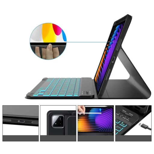 Tech-protect SC Pen + Billentyűzet Xiaomi Pad 7 / 7 Pro Fekete tok - 5