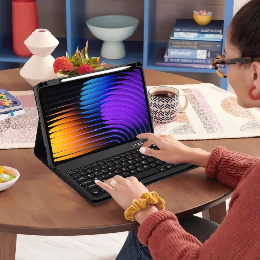 Tech-protect SC Pen + Billentyűzet Xiaomi Pad 7 / 7 Pro Fekete tok - 8