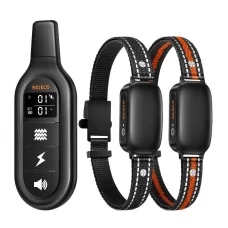 RojecoPD521 1000m Kutyakiképző Nyakörv 2 nyakörvvel (fekete)