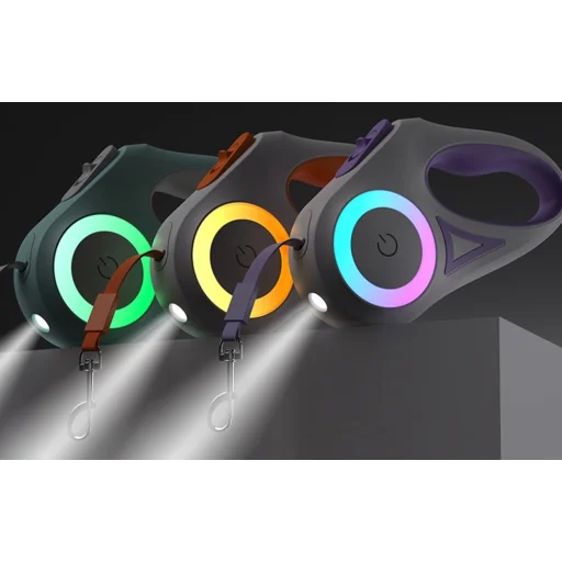 Rojeco 3M Automata Visszahúzható Kutyapóráz (narancssárga) - 2