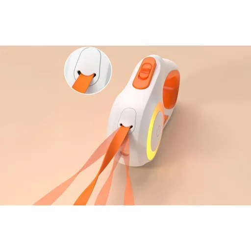 Rojeco 3M Automata Visszahúzható Kutyapóráz (narancssárga) - 5