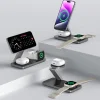 Tech-protect Qi15w-a47 3in1 Mágneses Magsafe Vezeték Nélküli Töltő Fekete thumbnail