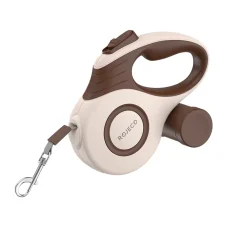 Rojeco A12 5M Automata Behúzható Kutyapóráz (barna)