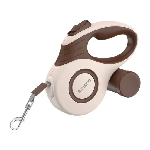 Rojeco A12 5M Automata Behúzható Kutyapóráz (barna) - 1