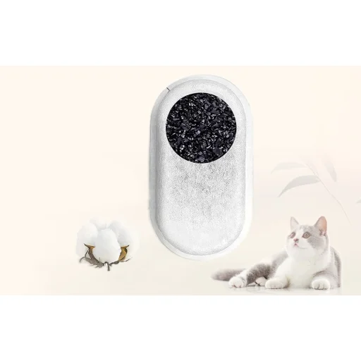 Rojeco 3,2L /2L rozsdamentes acél macska vizes szökőkút szűrők 4 darabos készlet - 3