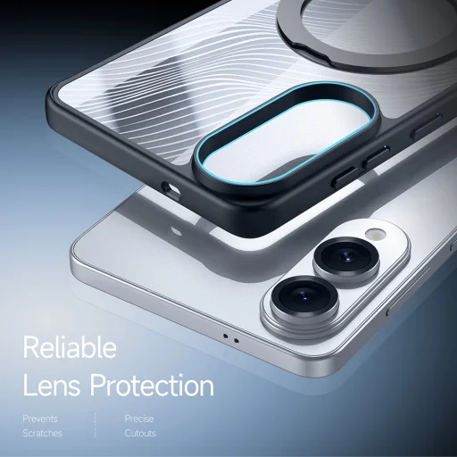  Samsung Galaxy S25 Edge Fekete Dux Ducis Aimo MagSafe Mágneses Tartó tok - 6