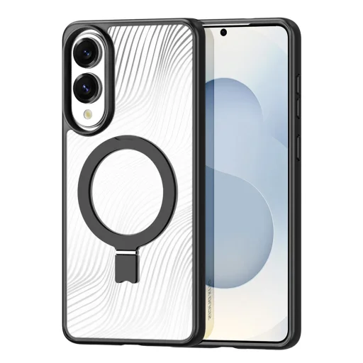  Samsung Galaxy S25 Edge Fekete Dux Ducis Aimo MagSafe Mágneses Tartó tok - 1