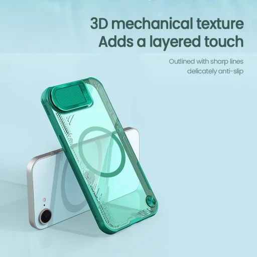 Nillkin Iceblade Prop mágneses tok Apple iPhone 16e-hez Fekete tok - 5