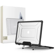 Tech-Protect SmartShell Pro MacBook Air 13 M2 / M3 / M4 / 2023-2025 fekete/átlátszó tok
