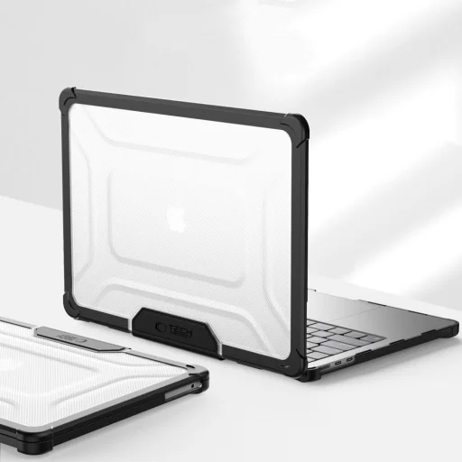 Tech-Protect SmartShell Pro MacBook Air 13 M2 / M3 / M4 / 2023-2025 fekete/átlátszó tok - 5