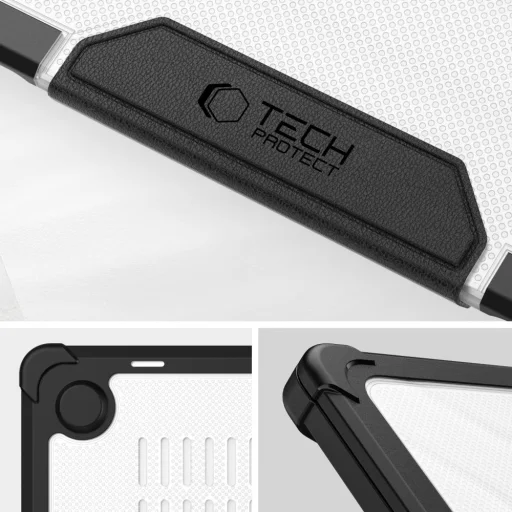 Tech-Protect SmartShell Pro MacBook Air 13 M2 / M3 / M4 / 2023-2025 fekete/átlátszó tok - 6