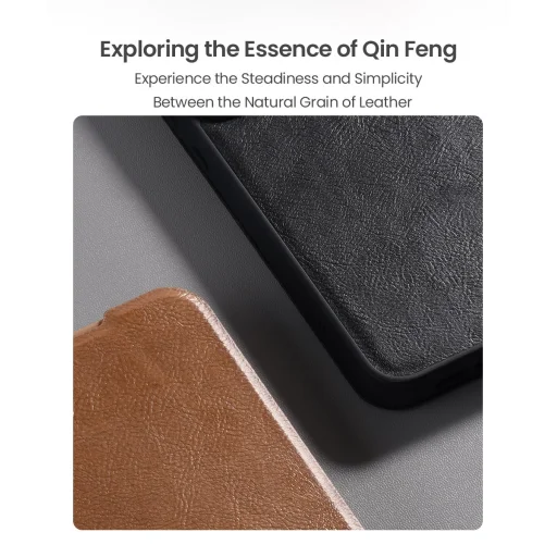  Samsung Galaxy A56 5G Fekete Nillkin Qin Book PRO fliptok - 4