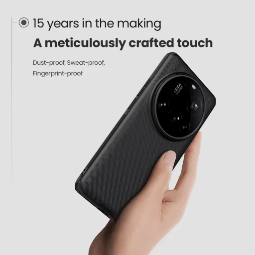 Nillkin Super Frosted PRO hátlapi tok Xiaomi 15 Ultra fekete tok - 3