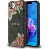  iPhone 16e fekete Eredeti Guess 4G Flowers Print MagSafe tok