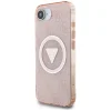  iPhone 16e Pink Original Case GUESS IML Metal Glitter 4G Circle Triangle MagSafe tok thumbnail