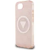  iPhone 16e Pink Original Case GUESS IML Metal Glitter 4G Circle Triangle MagSafe tok thumbnail