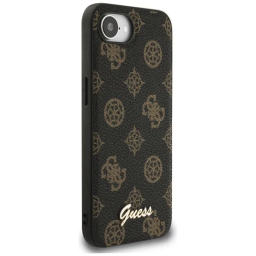  iPhone 16e fekete Original GUESS Peony Script Logo MagSafe tok - 4