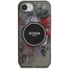  iPhone 16e Fekete GUESS IML Flowers MagSafe tok thumbnail