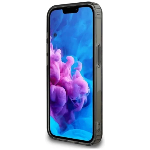  iPhone 16e Fekete GUESS IML Flowers MagSafe tok - 5