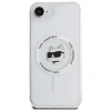  iPhone 16e Fehér Original Pouch KARL LAGERFELD IML Metal Choupette Head MagSafe tok thumbnail