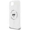  iPhone 16e Fehér Original Pouch KARL LAGERFELD IML Metal Choupette Head MagSafe tok thumbnail