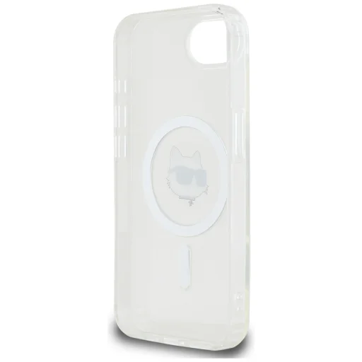  iPhone 16e Fehér Original Pouch KARL LAGERFELD IML Metal Choupette Head MagSafe tok - 7