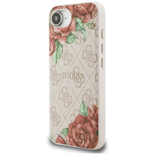  iPhone 16e pink Original Guess 4G Flowers Print MagSafe tok - 2